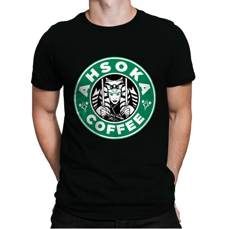 Ahsoka Coffee - Mens Premium T-Shirts RIPT Apparel Small / Black