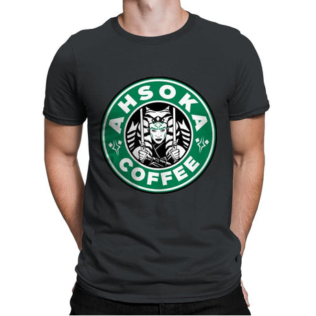 Ahsoka Coffee - Mens Premium T-Shirts RIPT Apparel Small / Heavy Metal
