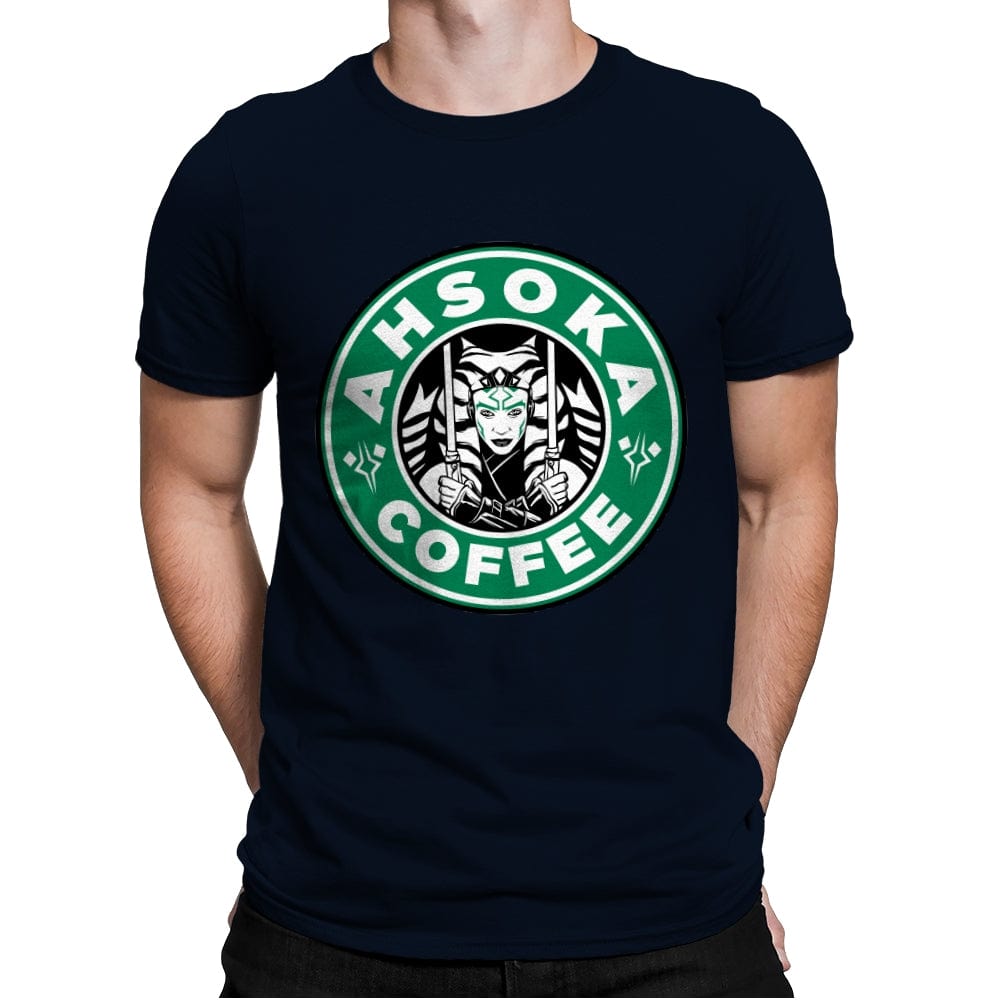 Ahsoka Coffee - Mens Premium T-Shirts RIPT Apparel Small / Midnight Navy