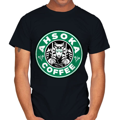 Ahsoka Coffee - Mens T-Shirts RIPT Apparel Small / Black