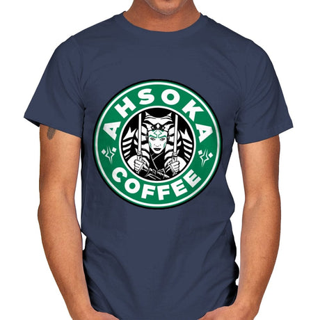 Ahsoka Coffee - Mens T-Shirts RIPT Apparel Small / Navy
