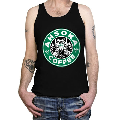 Ahsoka Coffee - Tanktop Tanktop RIPT Apparel X-Small / Black