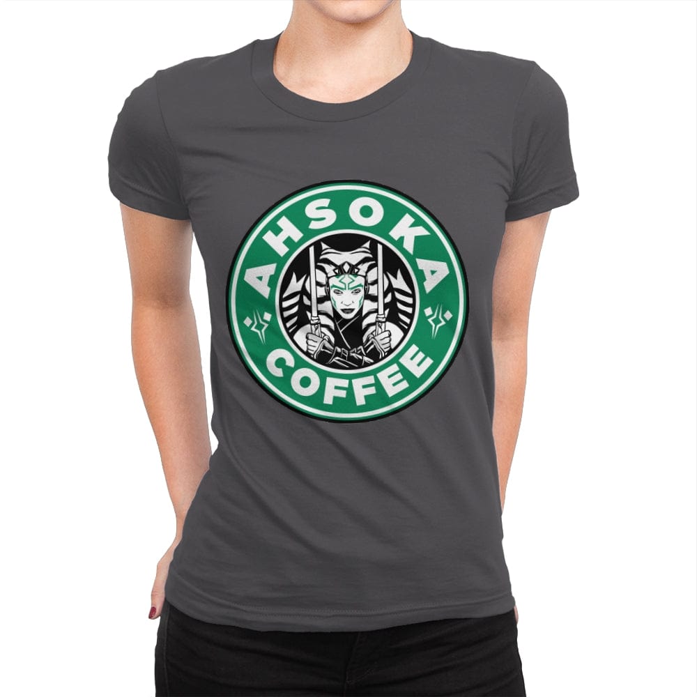 Ahsoka Coffee - Womens Premium T-Shirts RIPT Apparel Small / Heavy Metal