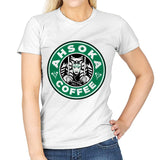 Ahsoka Coffee - Womens T-Shirts RIPT Apparel Small / White