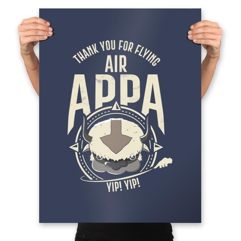Air Appa - Prints Posters RIPT Apparel 18x24 / Navy