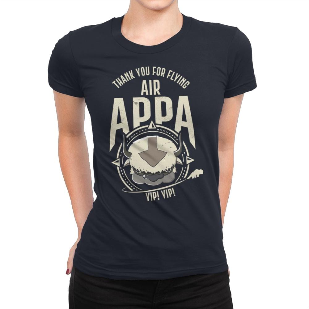 Air Appa - Womens Premium T-Shirts RIPT Apparel Small / Midnight Navy