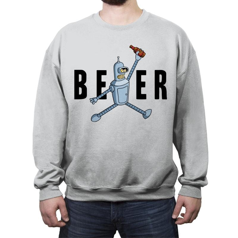 Air Bender Beer - Crew Neck Sweatshirt Crew Neck Sweatshirt RIPT Apparel Small / Sport Gray
