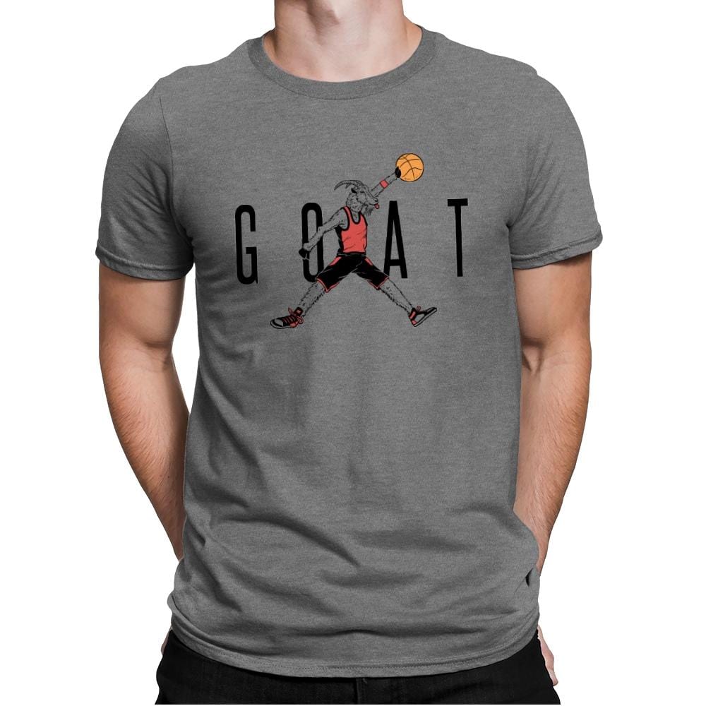 Air G.O.A.T. - Mens Premium T-Shirts RIPT Apparel Small / Heather Grey