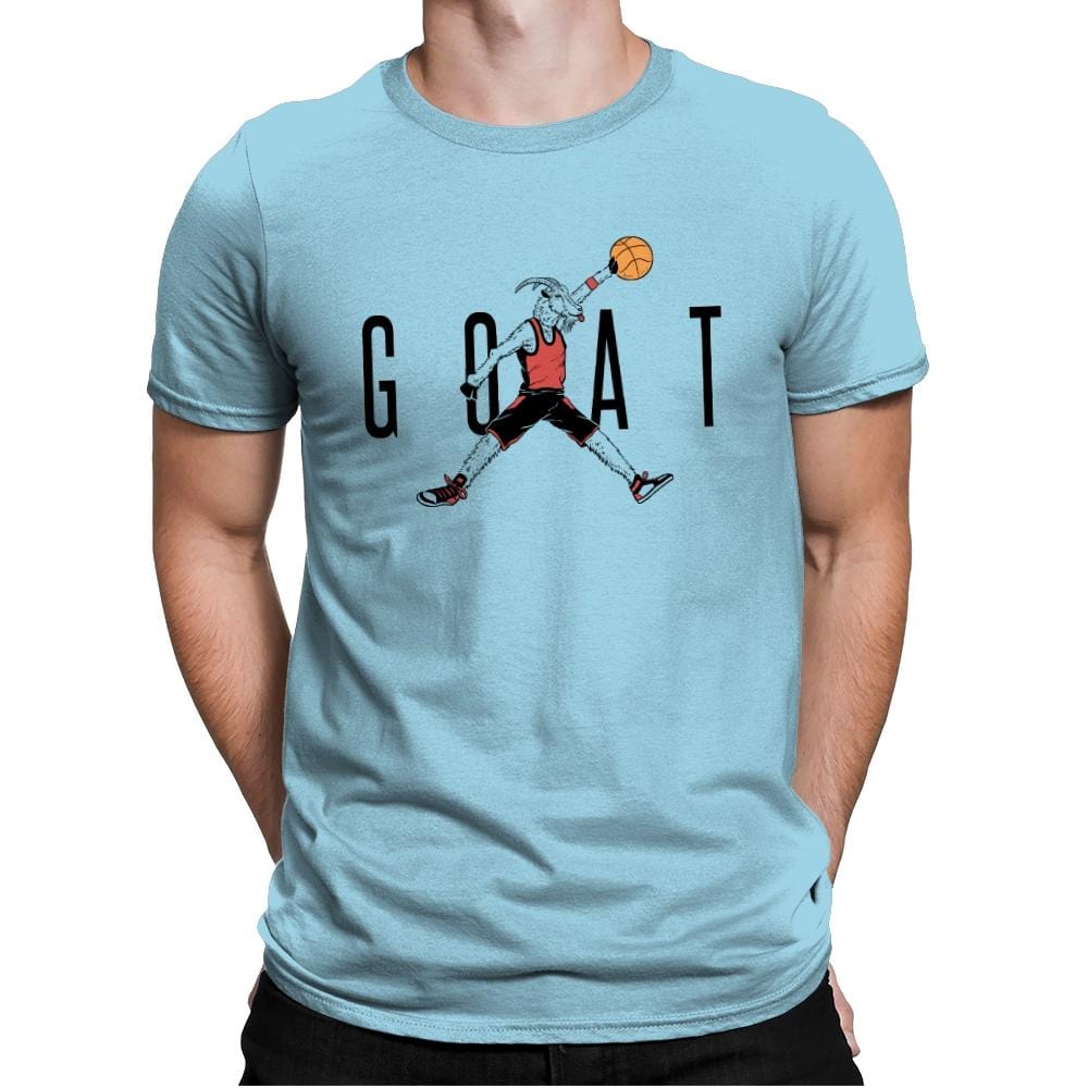 Air G.O.A.T. - Mens Premium T-Shirts RIPT Apparel Small / Light Blue