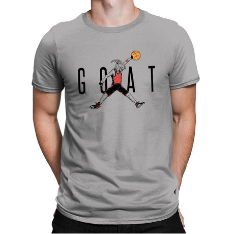 Air G.O.A.T. - Mens Premium T-Shirts RIPT Apparel Small / Light Grey