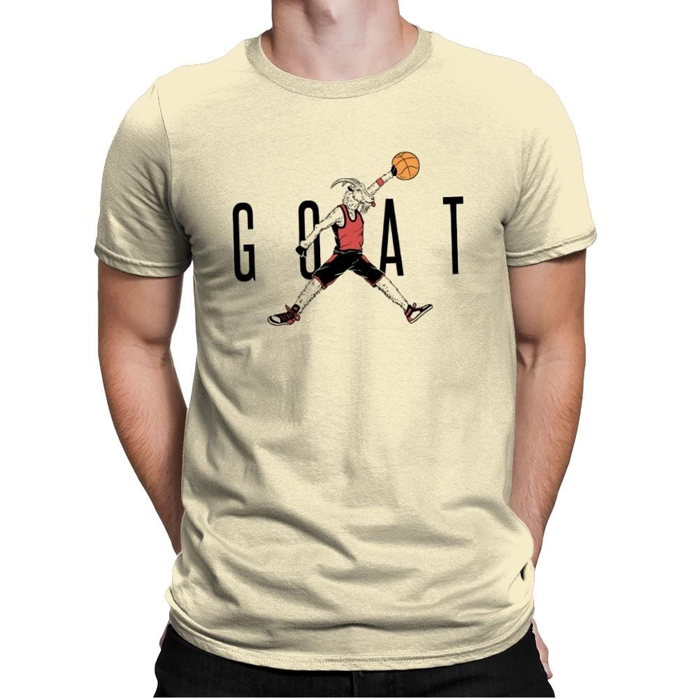Air G.O.A.T. - Mens Premium T-Shirts RIPT Apparel Small / Natural