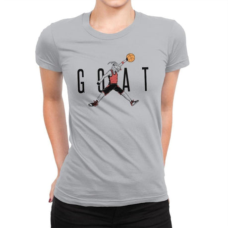 Air G.O.A.T. - Womens Premium T-Shirts RIPT Apparel Small / Heather Grey