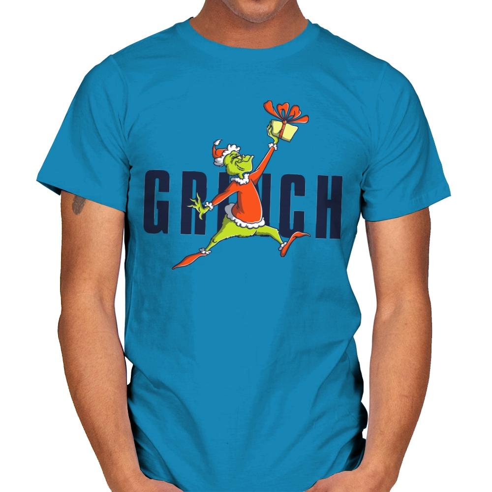Air Grinch 2.0 - Mens T-Shirts RIPT Apparel Small / Sapphire