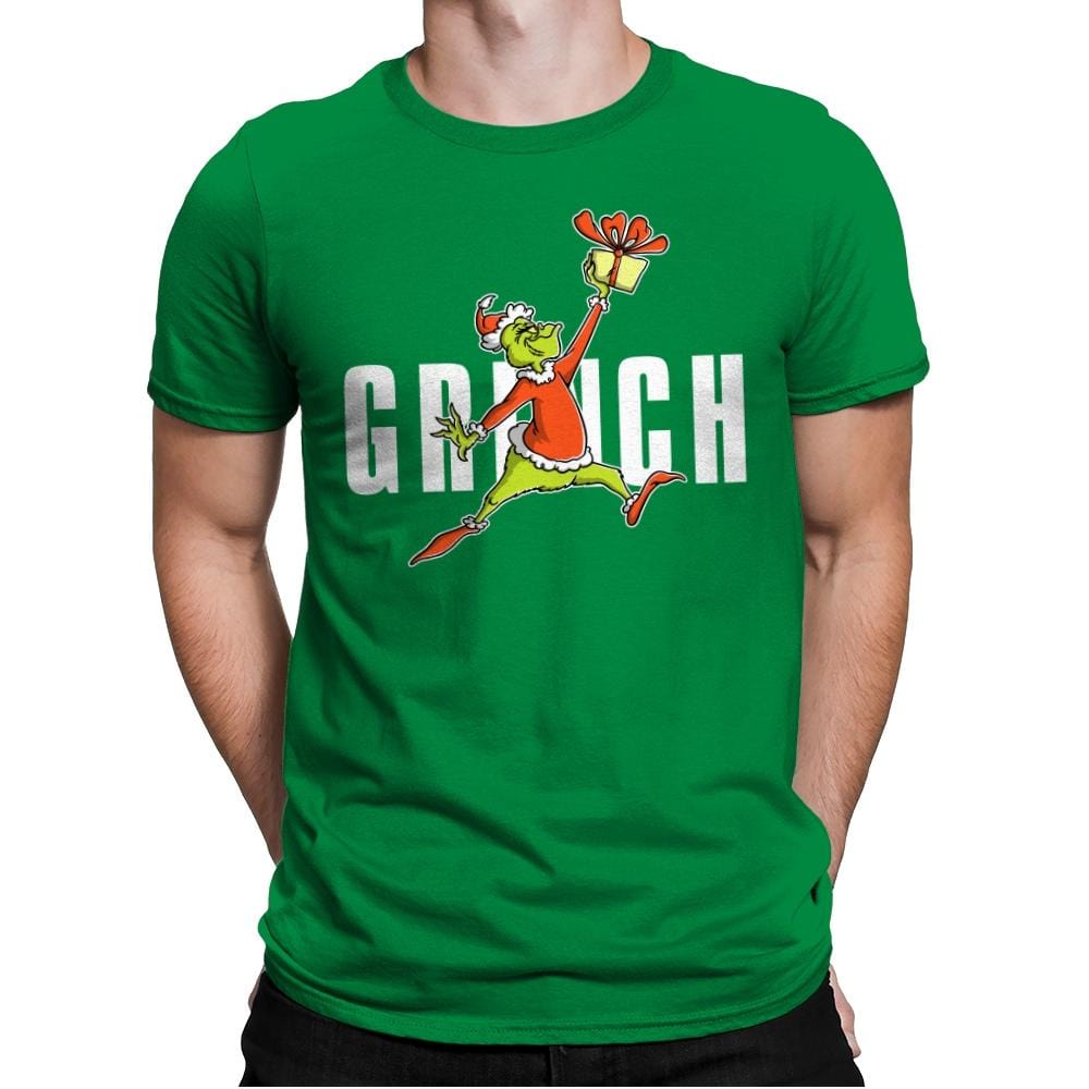 Air Grinch - Mens Premium T-Shirts RIPT Apparel Small / 00783f