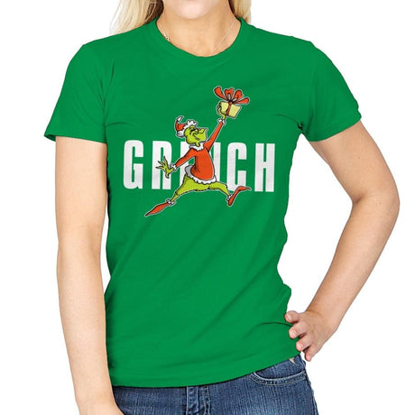 Air Grinch - Womens T-Shirts RIPT Apparel Small / 00783f