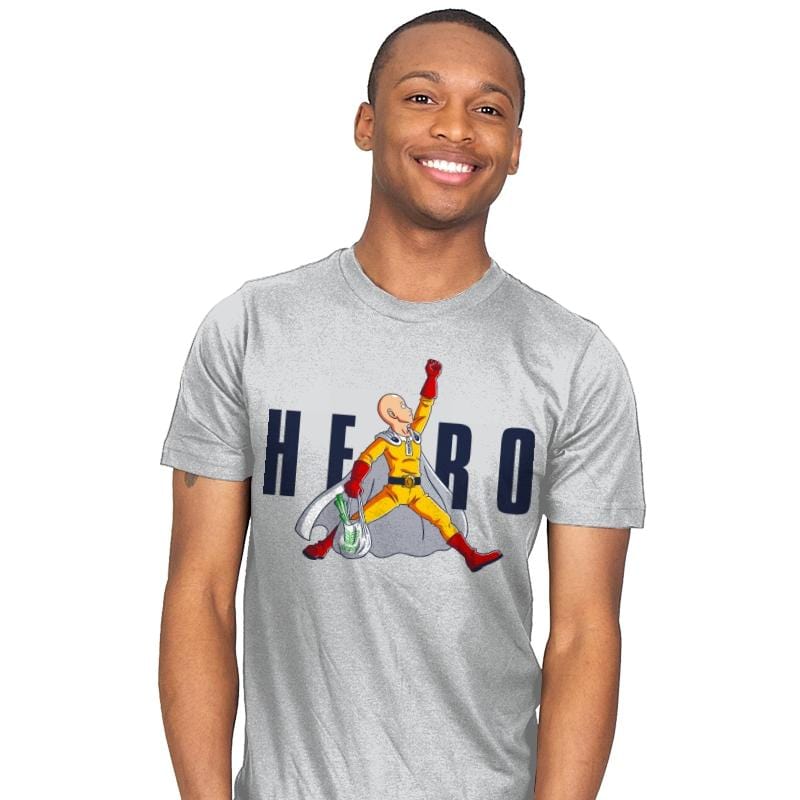 Air Hero - Mens T-Shirts RIPT Apparel Small / Silver