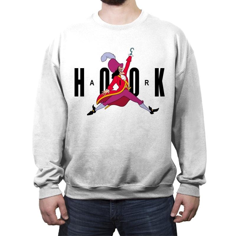 Air Hook - Crew Neck Sweatshirt Crew Neck Sweatshirt RIPT Apparel Small / White