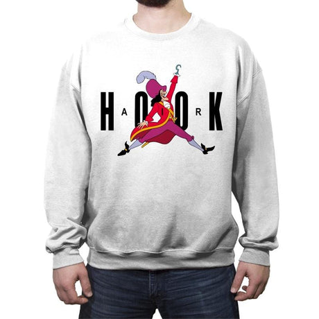 Air Hook - Crew Neck Sweatshirt Crew Neck Sweatshirt RIPT Apparel Small / White