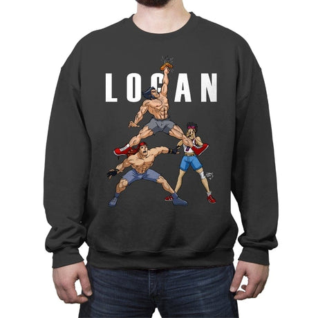 Air Logan - Crew Neck Sweatshirt Crew Neck Sweatshirt RIPT Apparel Small / Charcoal