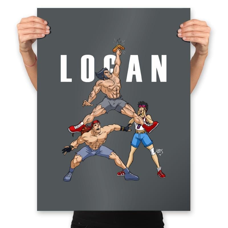 Air Logan - Prints Posters RIPT Apparel 18x24 / Charcoal