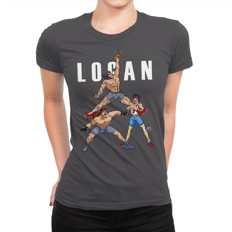 Air Logan - Womens Premium T-Shirts RIPT Apparel Small / Heavy Metal
