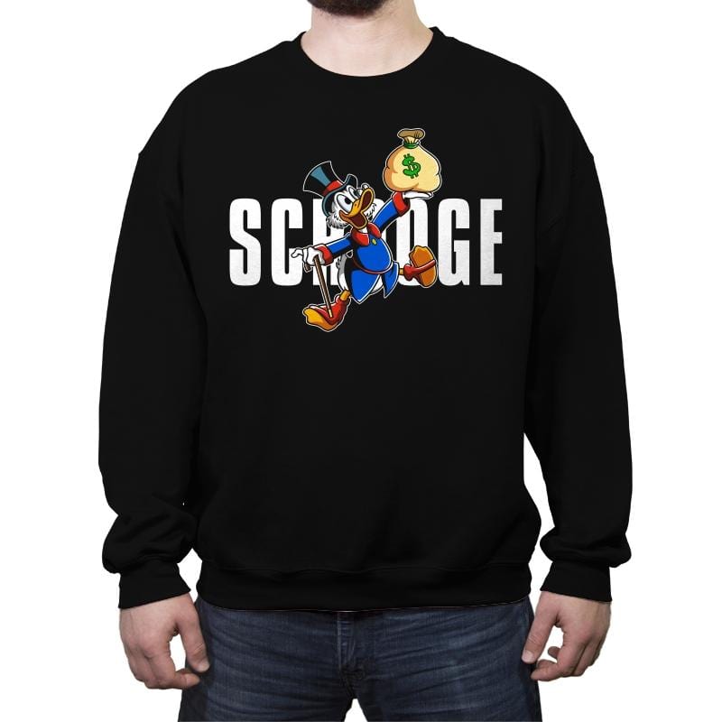 Air McDuck - Crew Neck Sweatshirt Crew Neck Sweatshirt RIPT Apparel Small / Black