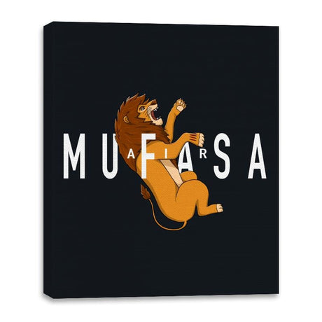 Air Mufasa - Canvas Wraps Canvas Wraps RIPT Apparel 16x20 / Black