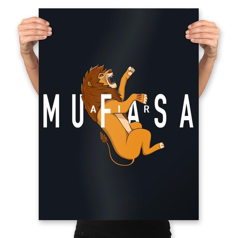 Air Mufasa - Prints Posters RIPT Apparel 18x24 / Black