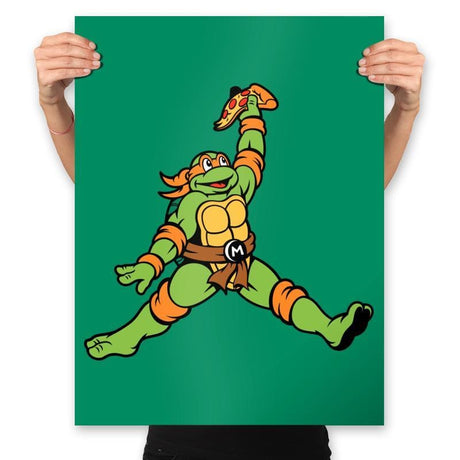 Air Ninja - Prints Posters RIPT Apparel 18x24 / Kelly