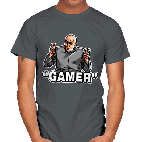 Air Quotes Gamer - Mens T-Shirts RIPT Apparel Small / Charcoal