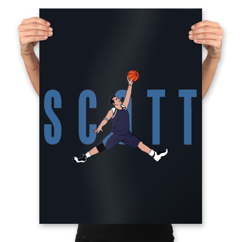 Air Scott - Prints Posters RIPT Apparel 18x24 / Black