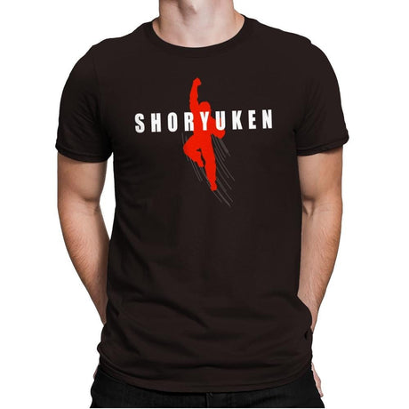 Air Shoryuken - Mens Premium T-Shirts RIPT Apparel Small / Dark Chocolate