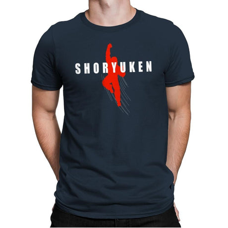 Air Shoryuken - Mens Premium T-Shirts RIPT Apparel Small / Indigo