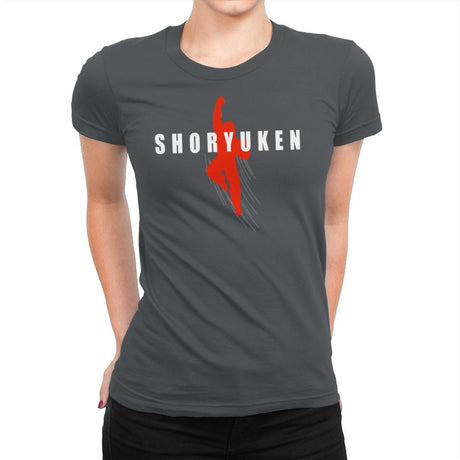 Air Shoryuken - Womens Premium T-Shirts RIPT Apparel Small / Heavy Metal