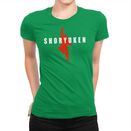 Air Shoryuken - Womens Premium T-Shirts RIPT Apparel Small / Kelly Green