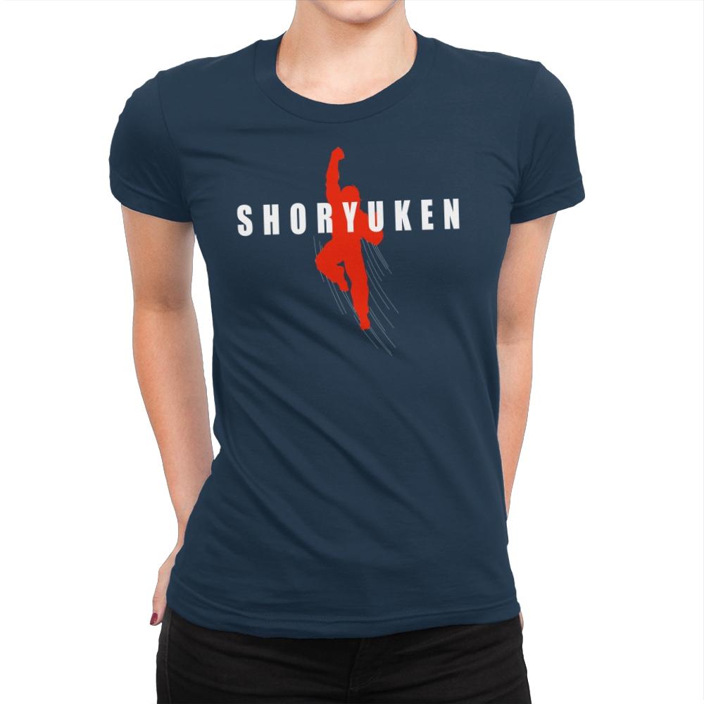 Air Shoryuken - Womens Premium T-Shirts RIPT Apparel Small / Midnight Navy