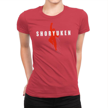 Air Shoryuken - Womens Premium T-Shirts RIPT Apparel Small / Red