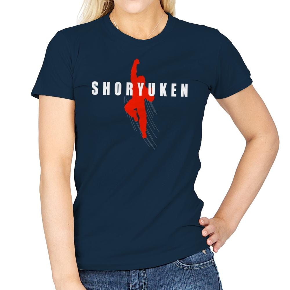 Air Shoryuken - Womens T-Shirts RIPT Apparel Small / Navy