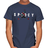 Air Spidey - Anytime - Mens T-Shirts RIPT Apparel Small / Navy