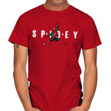 Air Spidey - Anytime - Mens T-Shirts RIPT Apparel Small / Red