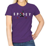 Air Spidey - Anytime - Womens T-Shirts RIPT Apparel Small / Purple