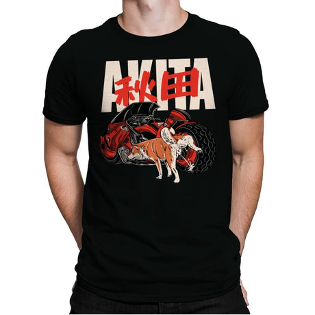 Akita - Mens Premium T-Shirts RIPT Apparel Small / Black