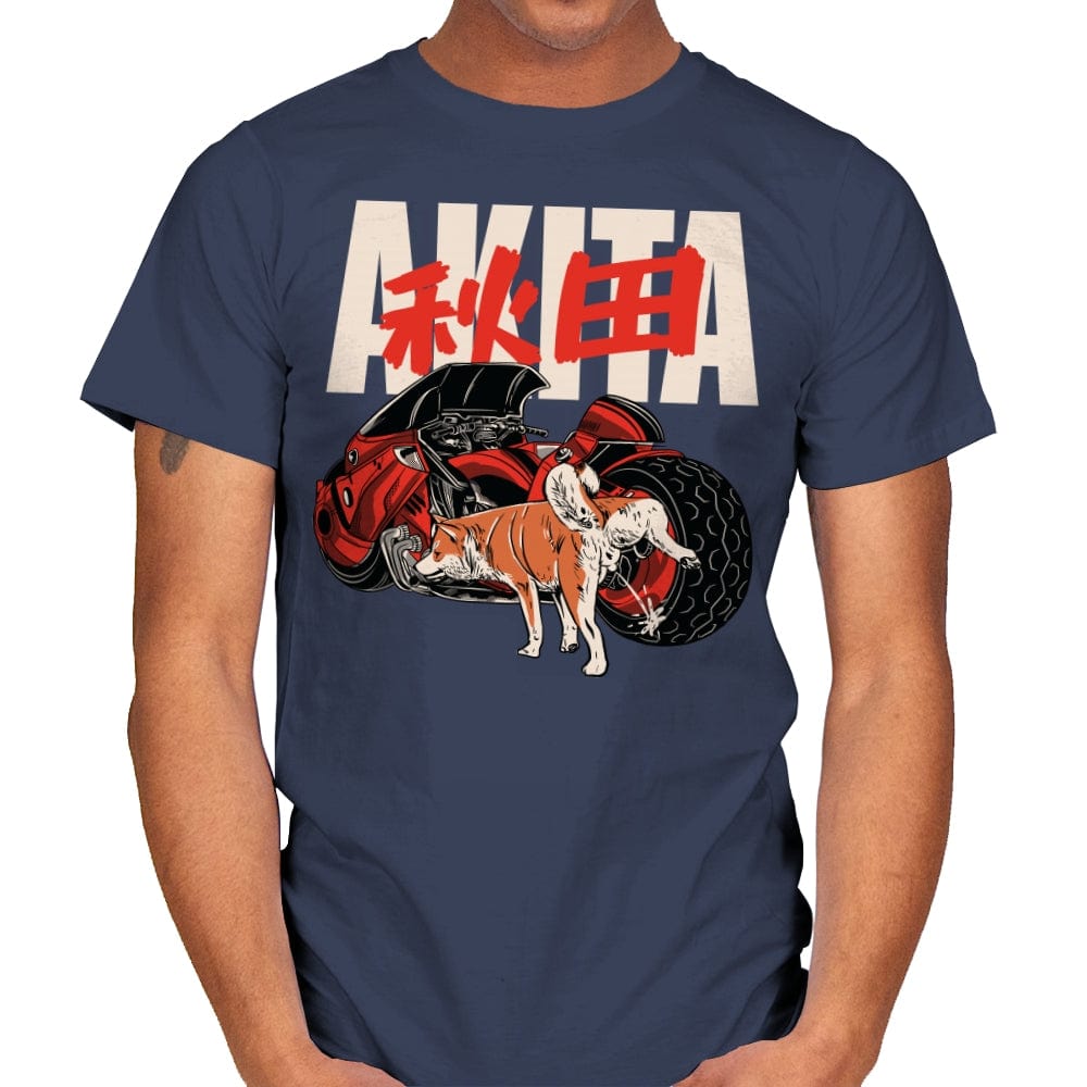 Akita - Mens T-Shirts RIPT Apparel Small / Navy