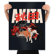 Akita - Prints Posters RIPT Apparel 18x24 / Black