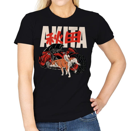Akita - Womens T-Shirts RIPT Apparel Small / Black
