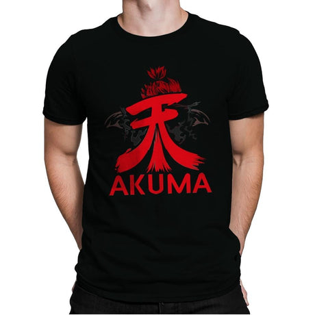 Akumatari - Mens Premium T-Shirts RIPT Apparel Small / Black