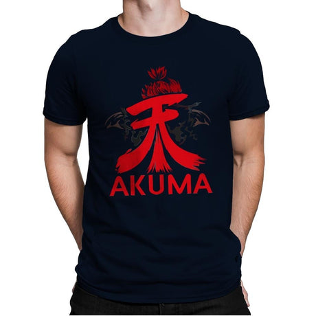 Akumatari - Mens Premium T-Shirts RIPT Apparel Small / Midnight Navy