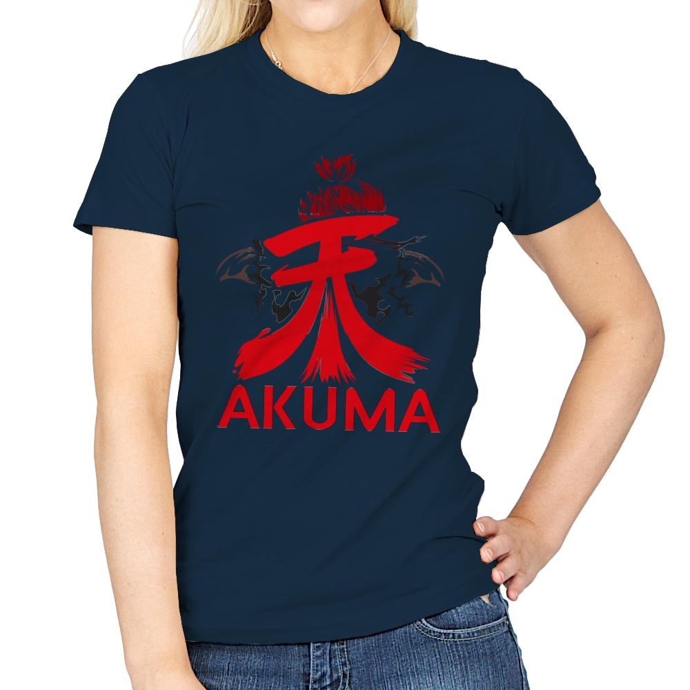 Akumatari - Womens T-Shirts RIPT Apparel Small / Navy