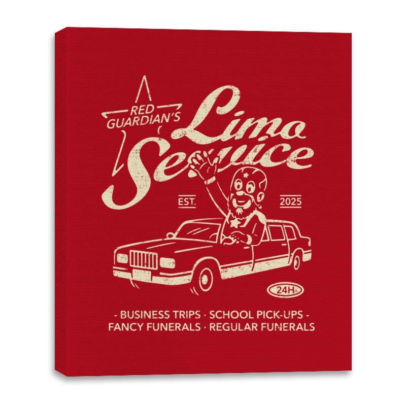 Alexei's Limo Service - Canvas Wraps Canvas Wraps RIPT Apparel 16x20 / Red
