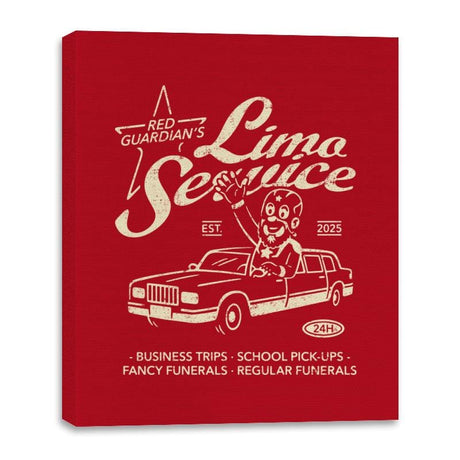 Alexei's Limo Service - Canvas Wraps Canvas Wraps RIPT Apparel 16x20 / Red